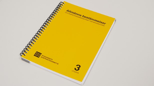 Allmänna bestämmelser och andra standardkontrakt för byggsektorn har kommit i en ny utgåva.