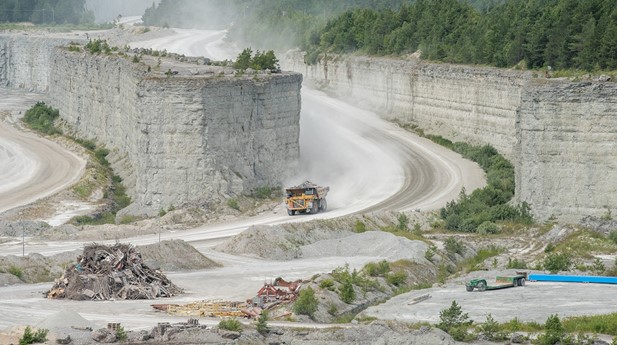 Cementas anläggning Slite på Gotland